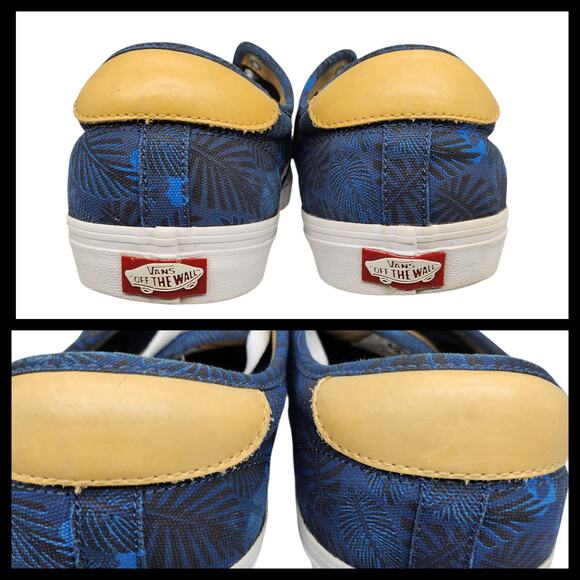 Vans Shoes Mens 12 Chima Ferguson Pro Blue Tropical Palm Floral Low Tops Skate - Picture 9 of 12